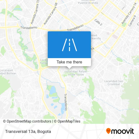 Mapa de Transversal 13a
