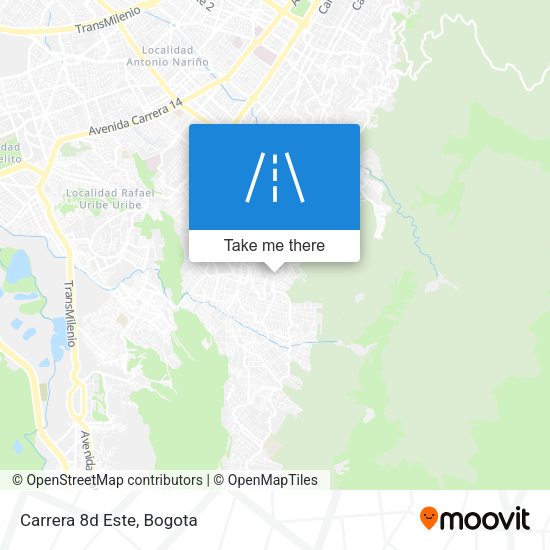 Mapa de Carrera 8d Este