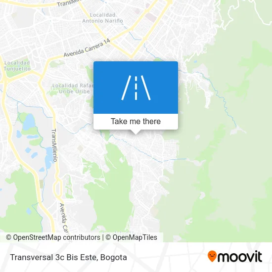 Mapa de Transversal 3c Bis Este