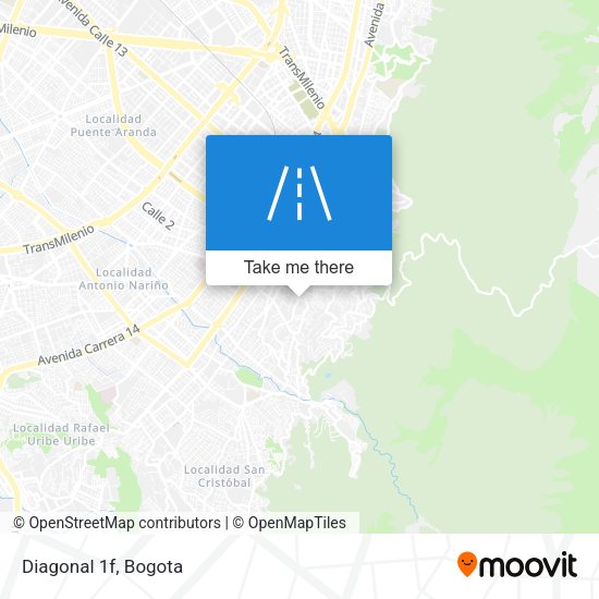 Diagonal 1f map