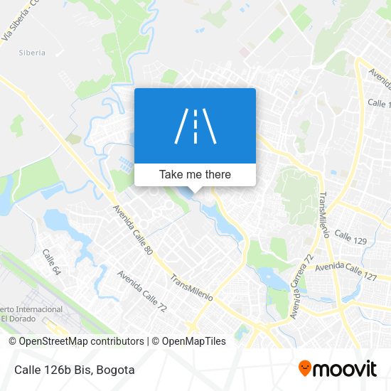 Mapa de Calle 126b Bis