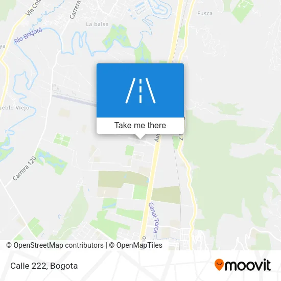 Calle 222 map