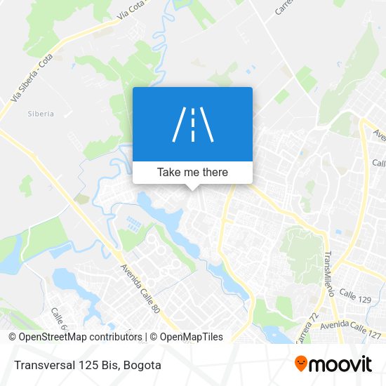 Mapa de Transversal 125 Bis