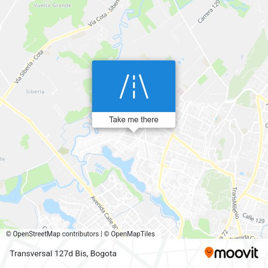 Mapa de Transversal 127d Bis