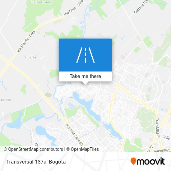 Mapa de Transversal 137a