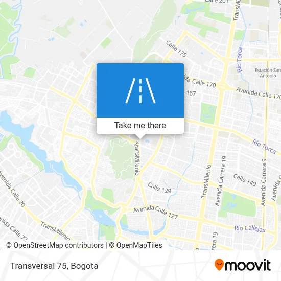 Transversal 75 map