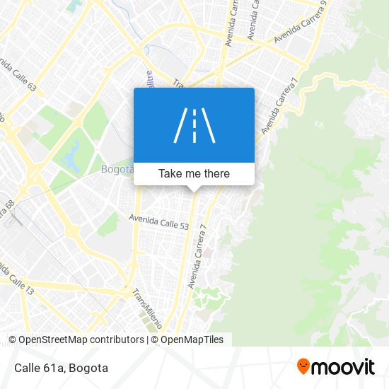 Calle 61a map