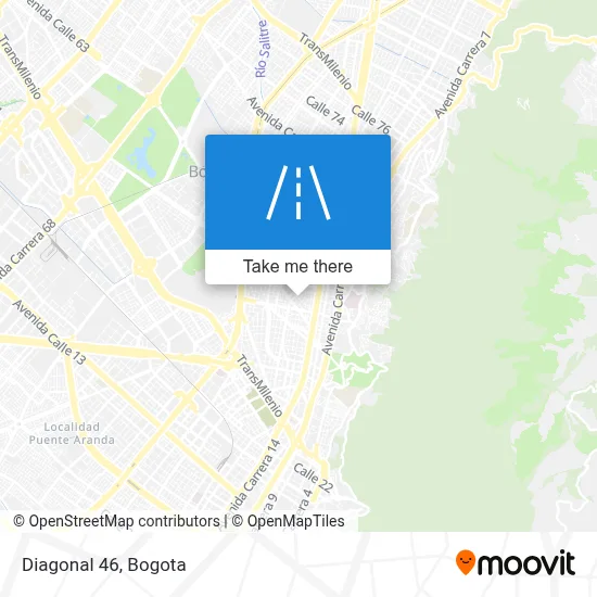 Diagonal 46 map