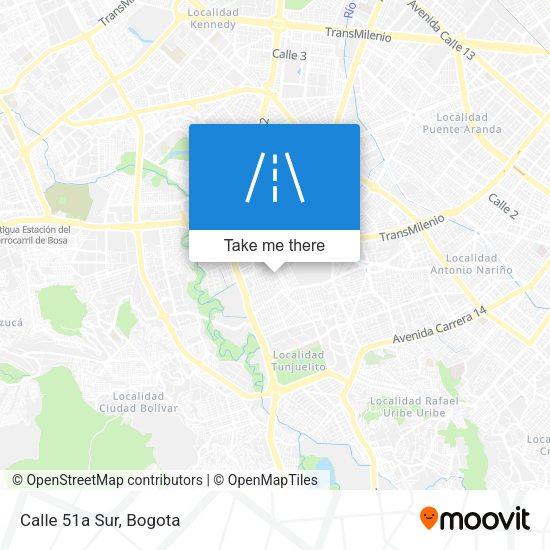 Mapa de Calle 51a Sur