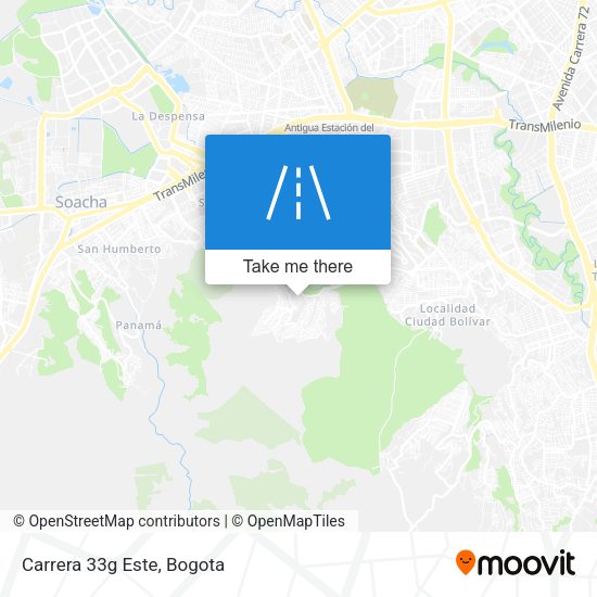 Mapa de Carrera 33g Este