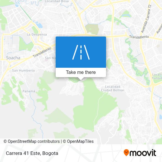 Mapa de Carrera 41 Este