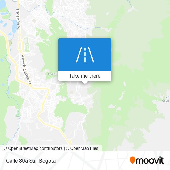 Mapa de Calle 80a Sur