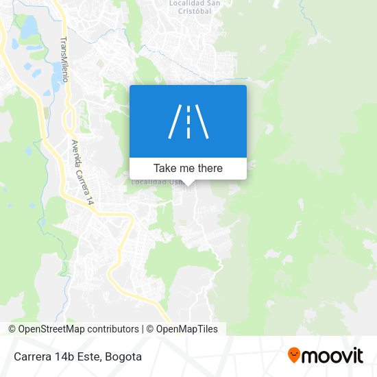 Mapa de Carrera 14b Este