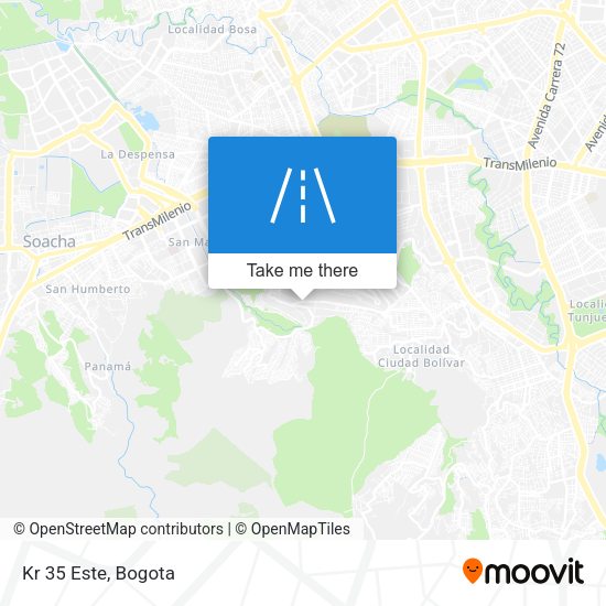 Mapa de Kr 35 Este