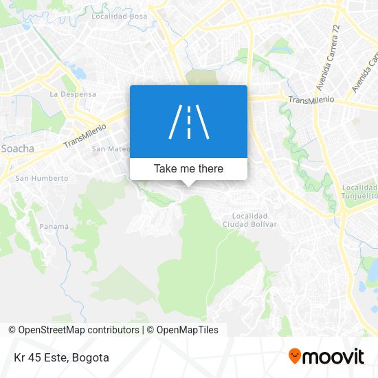 Mapa de Kr 45 Este