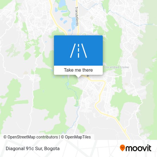 Mapa de Diagonal 91c Sur