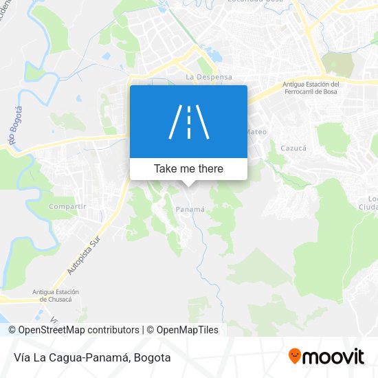 Vía La Cagua-Panamá map