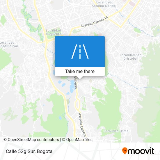 Mapa de Calle 52g Sur