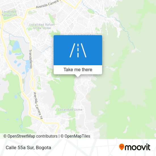Mapa de Calle 55a Sur