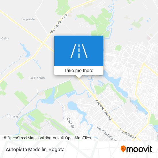 Autopista Medellín map