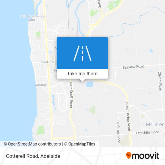 How to get to Cotterell Road in Mclaren Vale by Bus or Train?