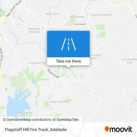 Flagstaff Hill Fire Track map