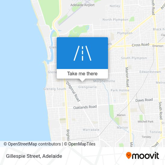 Gillespie Street map