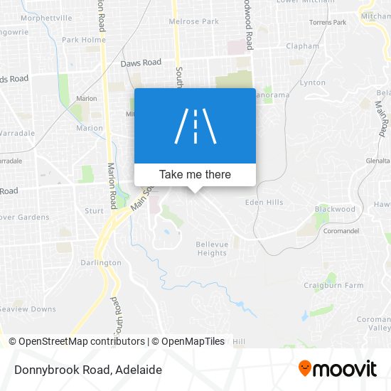 Mapa Donnybrook Road