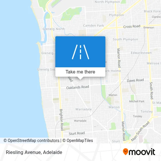 Mapa Riesling Avenue