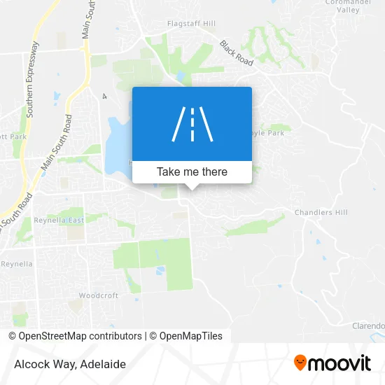 Alcock Way map