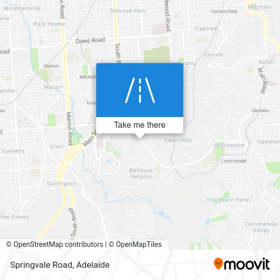 Mapa Springvale Road