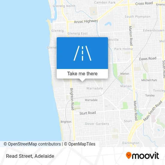 Mapa Read Street