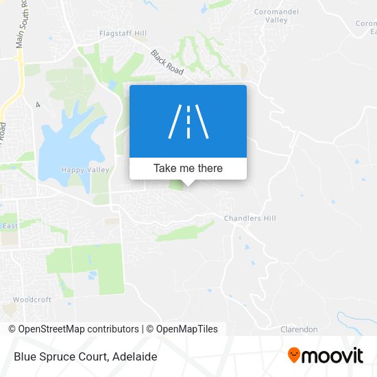 Blue Spruce Court map