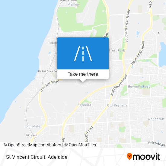 St Vincent Circuit map