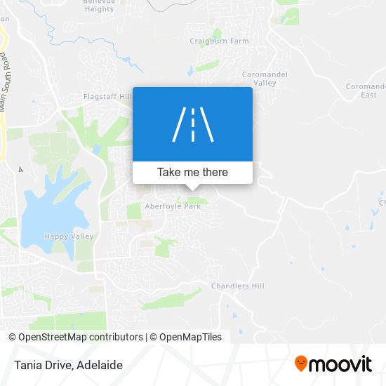 Tania Drive map