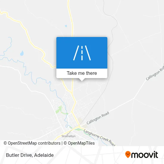 Mapa Butler Drive