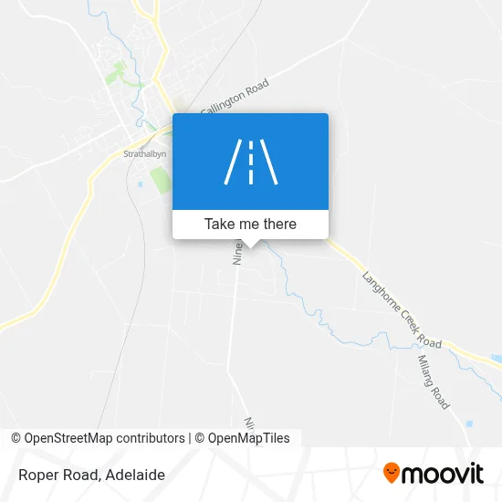 Mapa Roper Road
