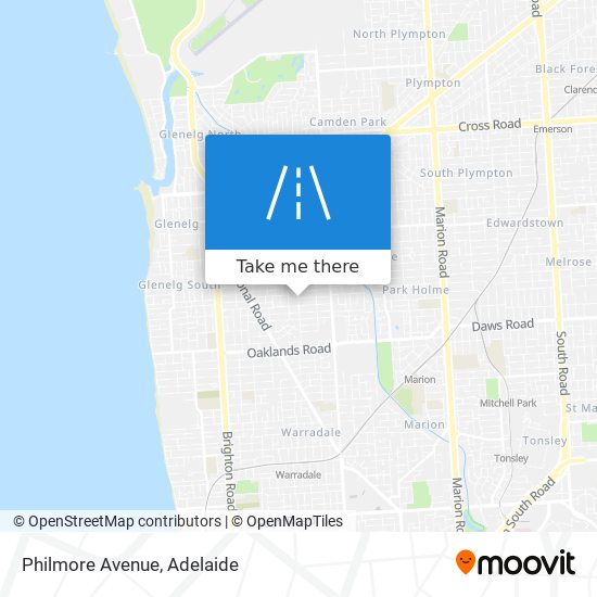 Mapa Philmore Avenue