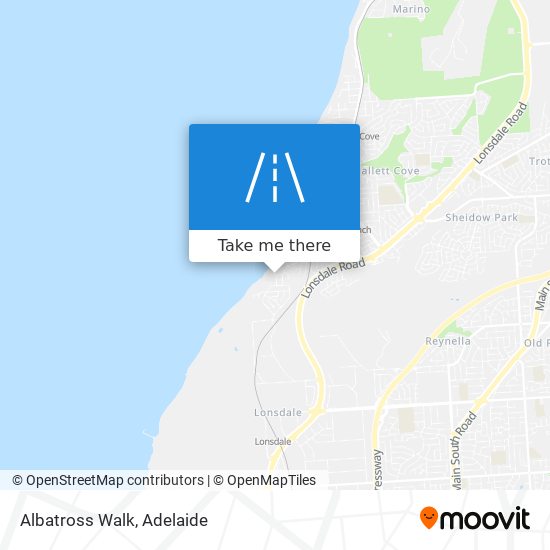 Albatross Walk map