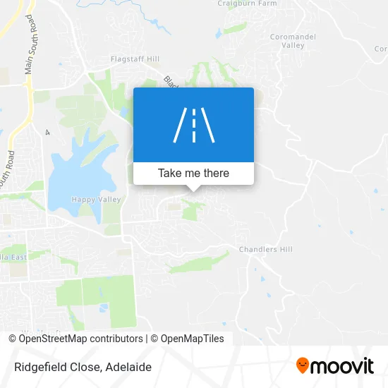 Mapa Ridgefield Close