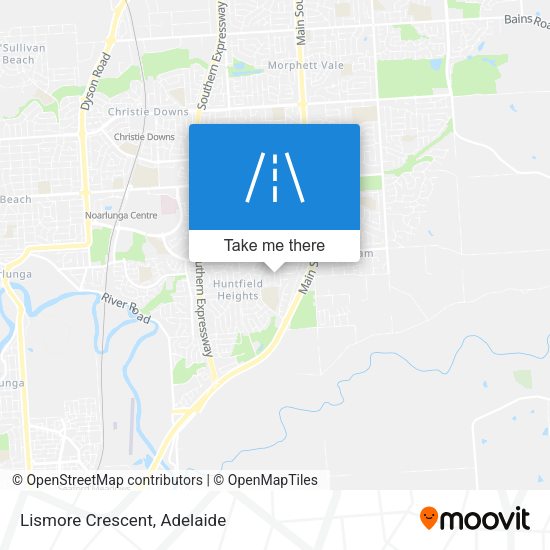 Lismore Crescent map
