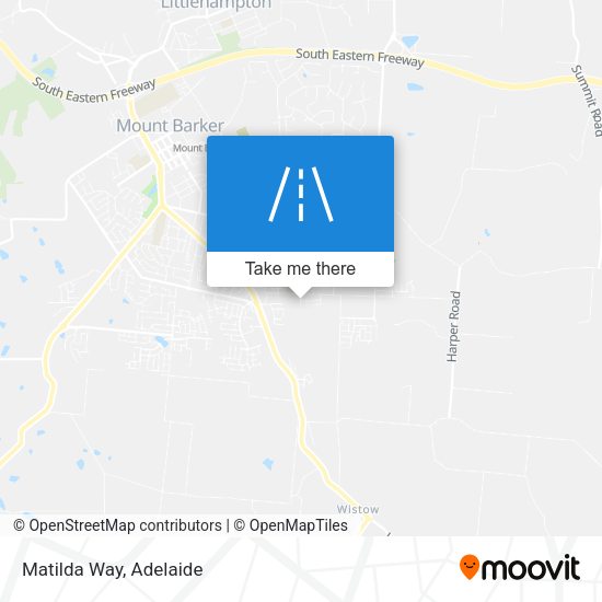 Matilda Way map
