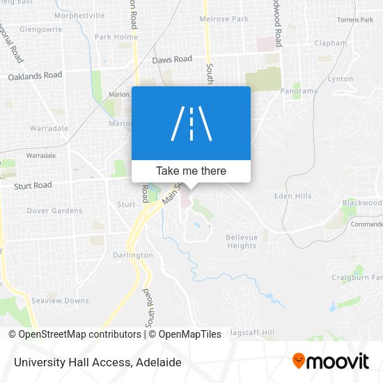University Hall Access map