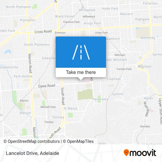 Lancelot Drive map