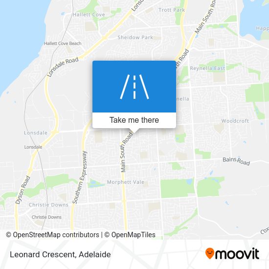 Leonard Crescent map