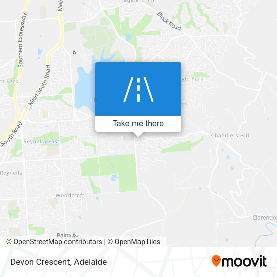 Devon Crescent map