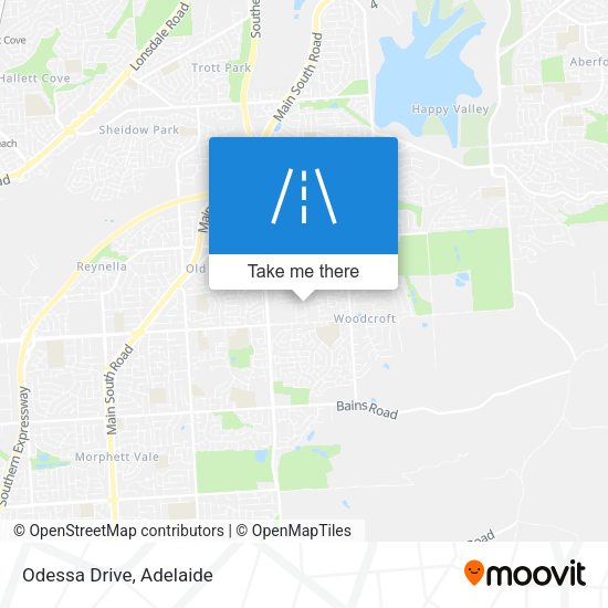 Odessa Drive map