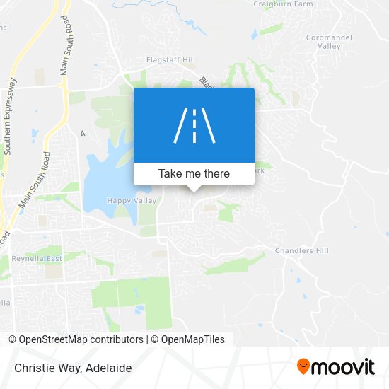Christie Way map
