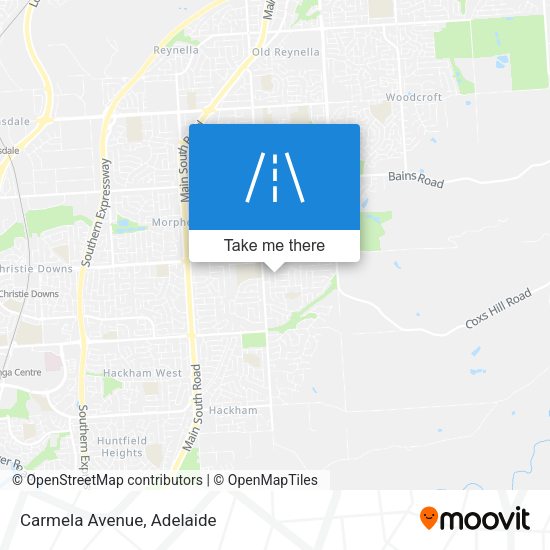 Carmela Avenue map