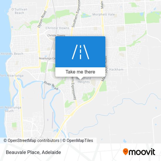 Beauvale Place map